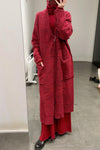 Daniel Andresen loose cardigan Hylia red